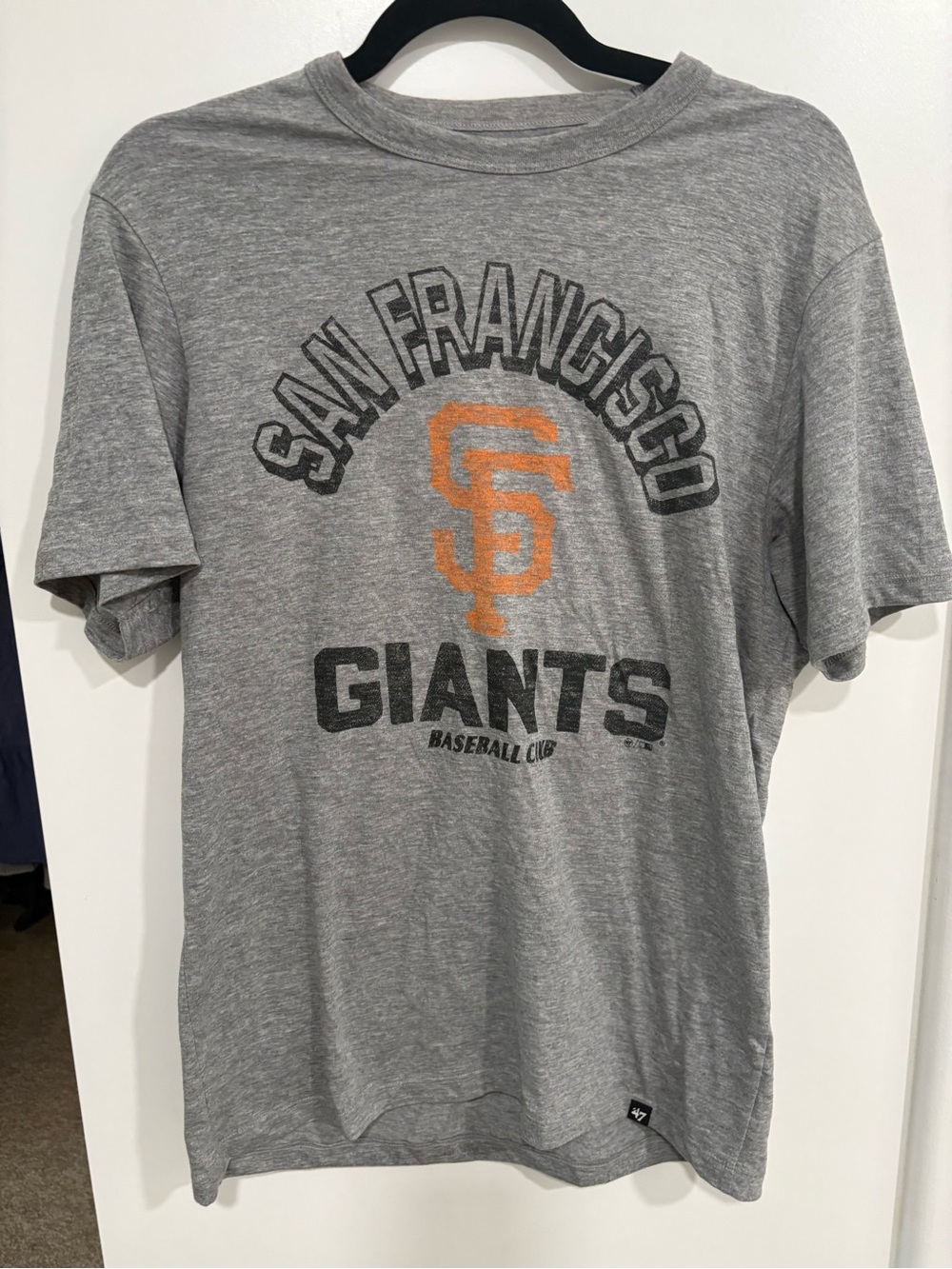 San Francisco Giants Gray Short-Sleeve Tee with Orange Logo